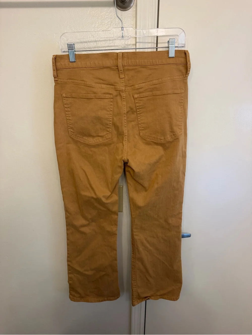 J. Crew 9” Billie Demi-Boot Crop Pants Camel Brown Women’s Size 29